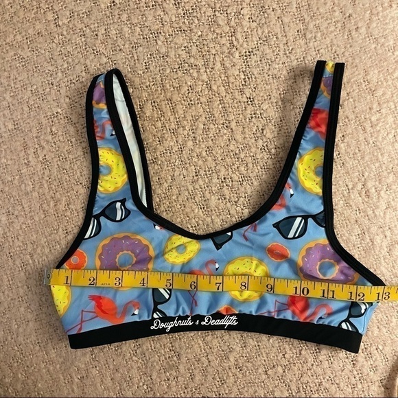 Doughnuts and Deadlifts Bikini Top XS 🍩 💪 NWOT - Picture 4 of 5